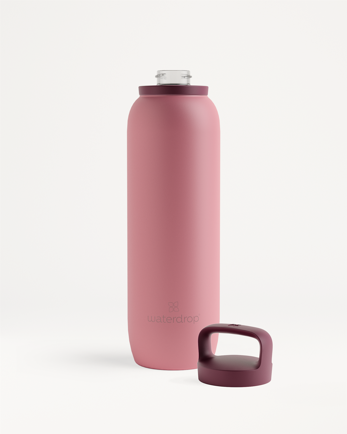 Gourde Thermo · Couvercle à Goulot, rose-pink reusable bottle.