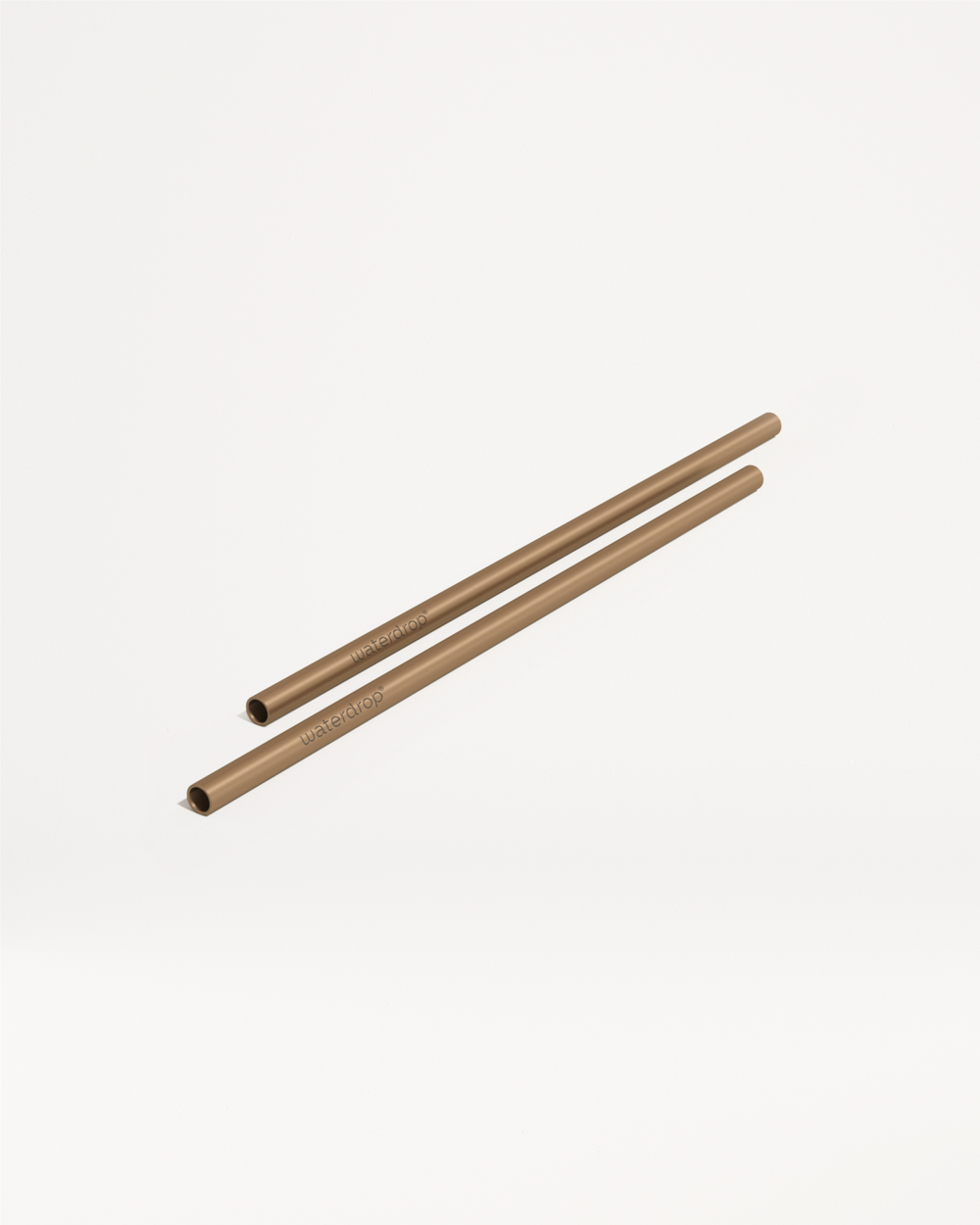 Waterdrop bronze metal straws, Cadeau à sélectionner.