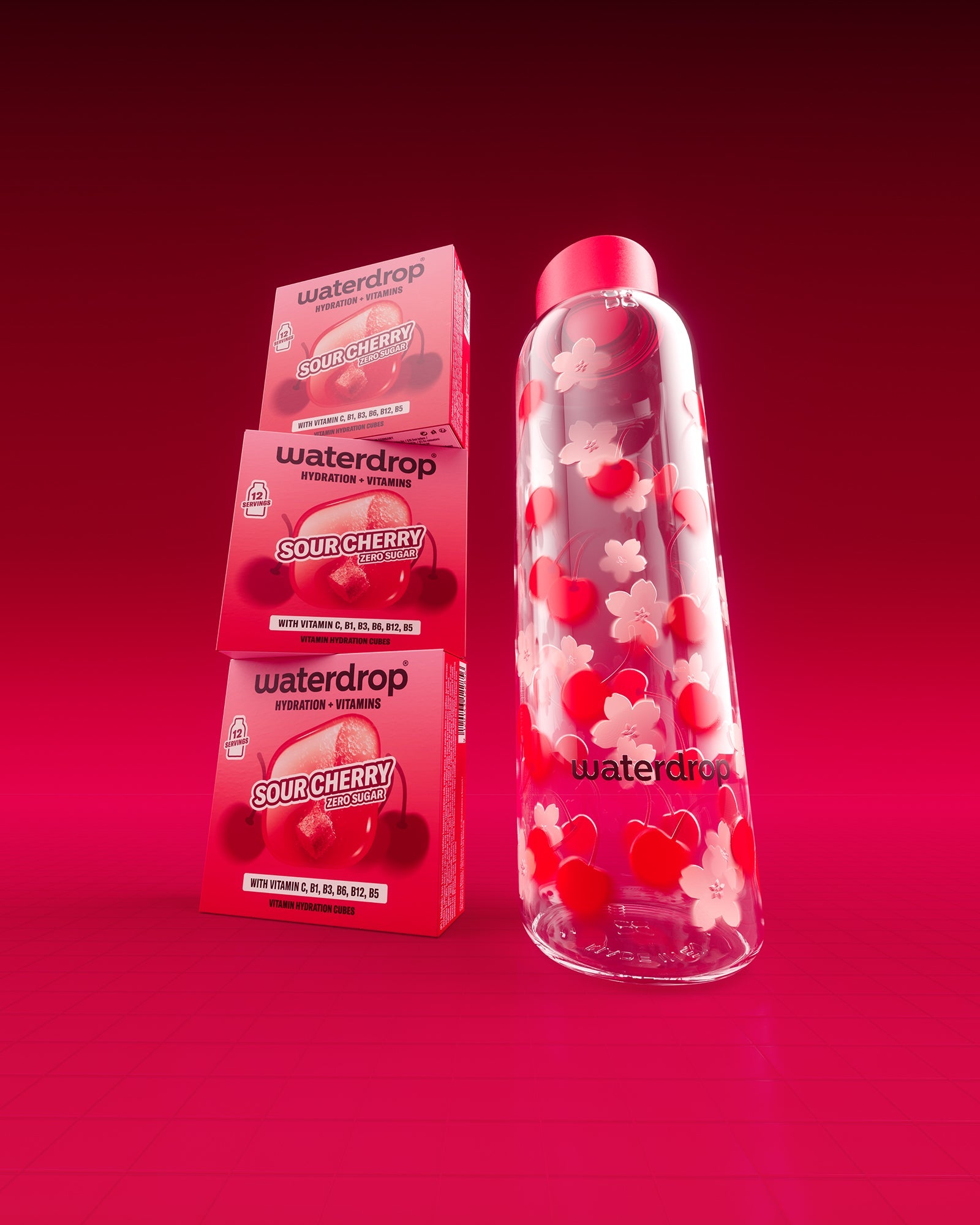 Bouteille en verre CERISE GRIOTTE