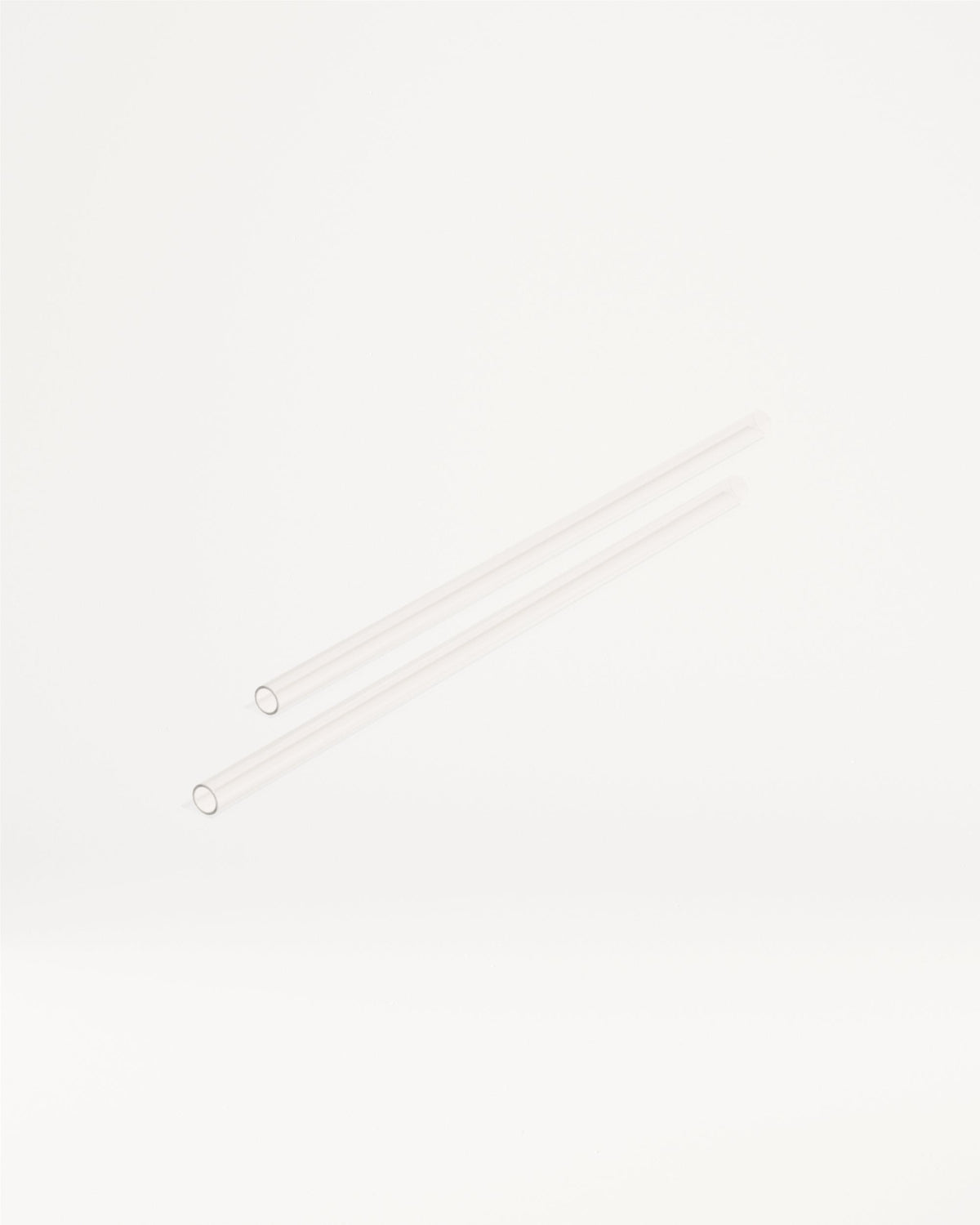 Explorer Thermo Tumbler Straws, transparent hollow cylinders.