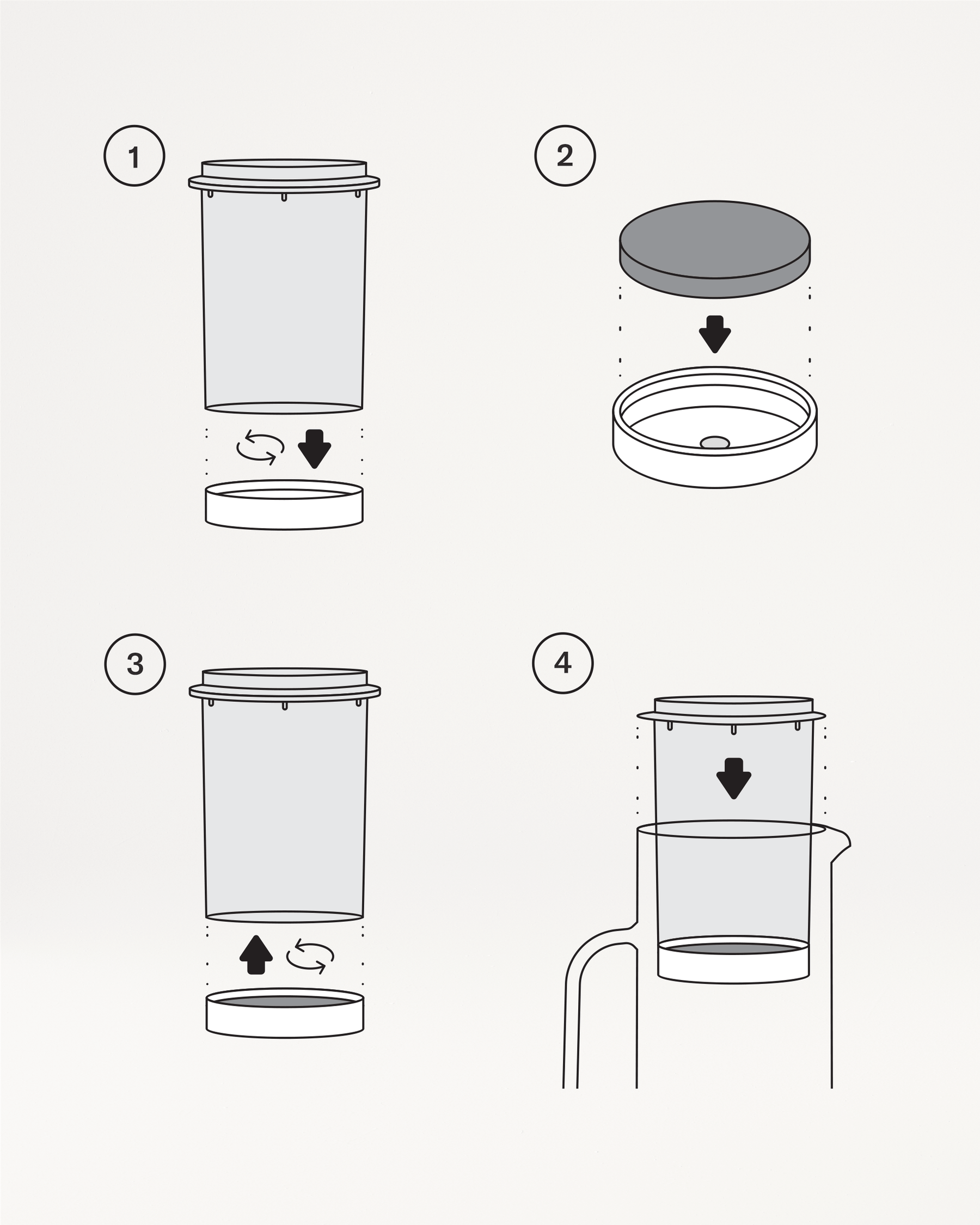 Porte-Filtre LUCY® for Clarity Pad filtration.