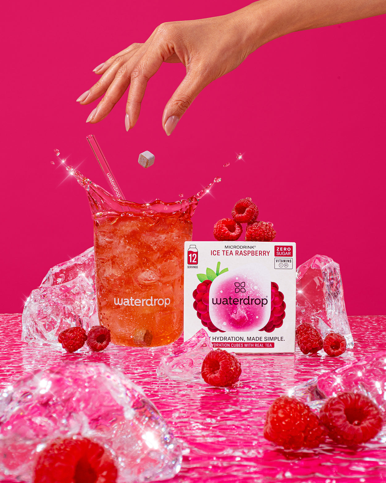 THÉ GLACÉ FRAMBOISE Raspberry Infused Sugar-Free Iced Tea.