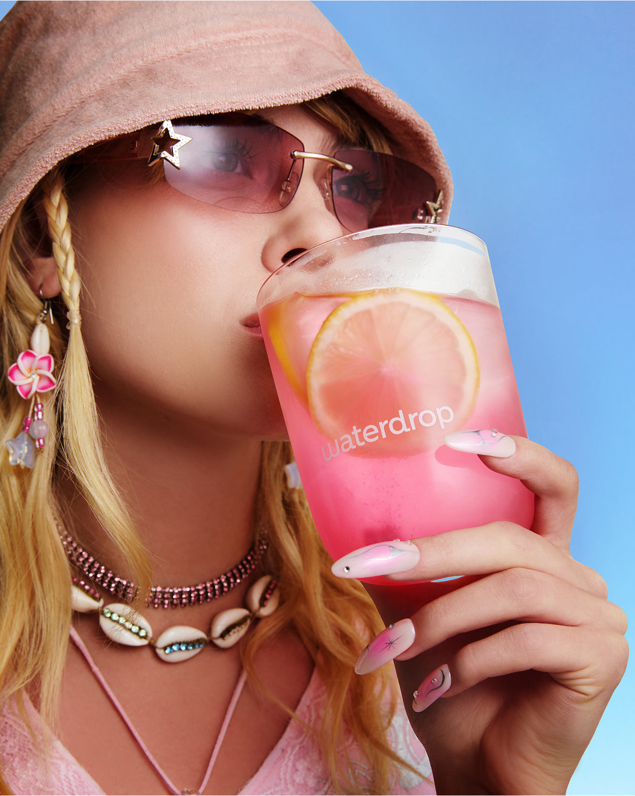 PINK LEMONADE with sweet raspberry and lemon notes.