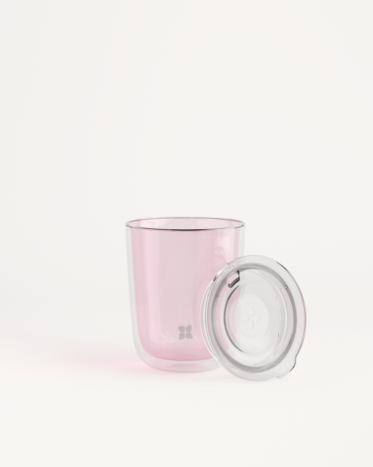 Coffret Tasse en Verre with Sip Lid.