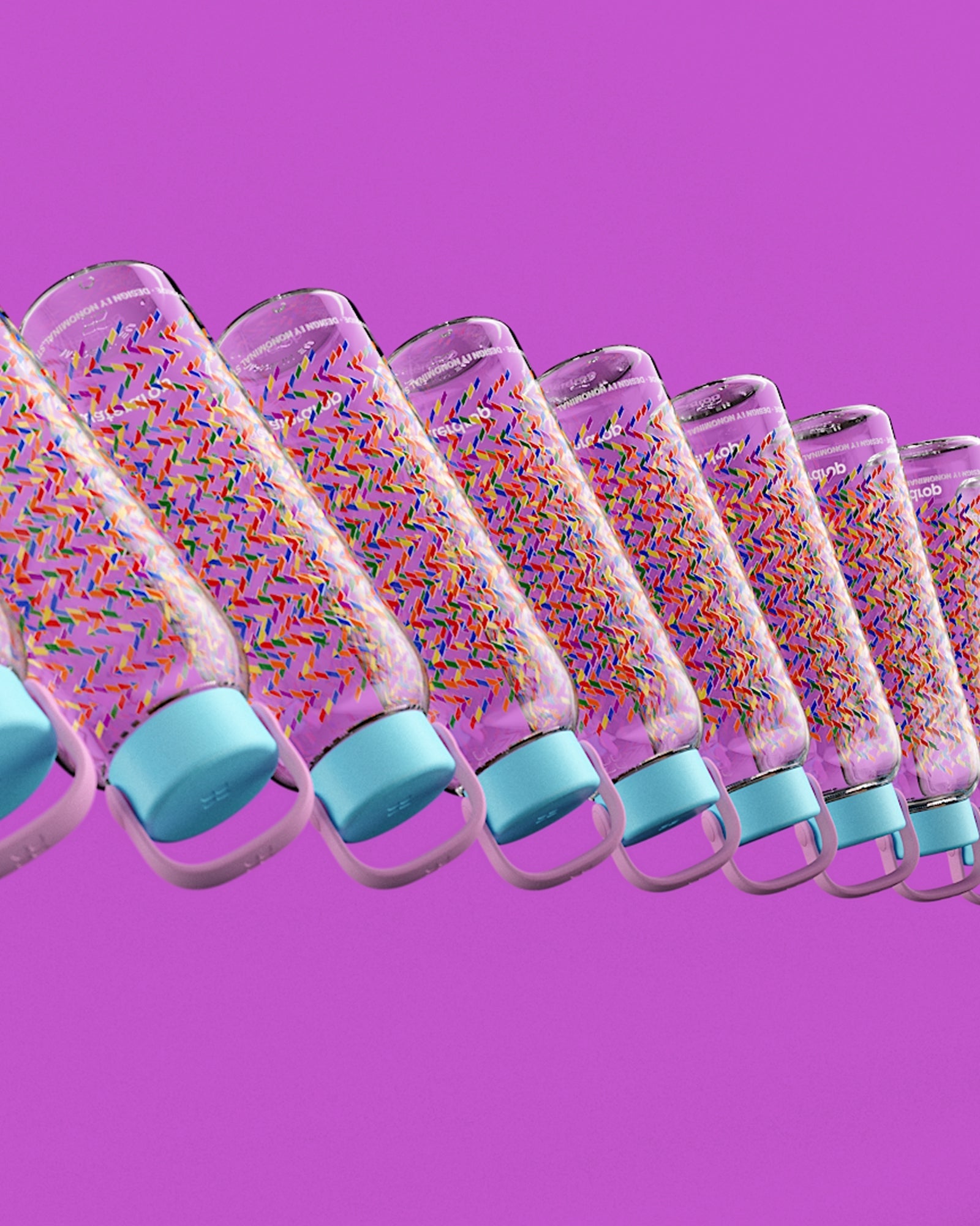 Bouteille en Verre Arc-en-Ciel en édition limitée