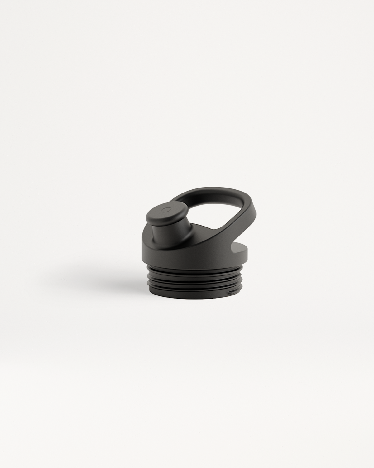 Couvercle Sport black water bottle handle close-up.