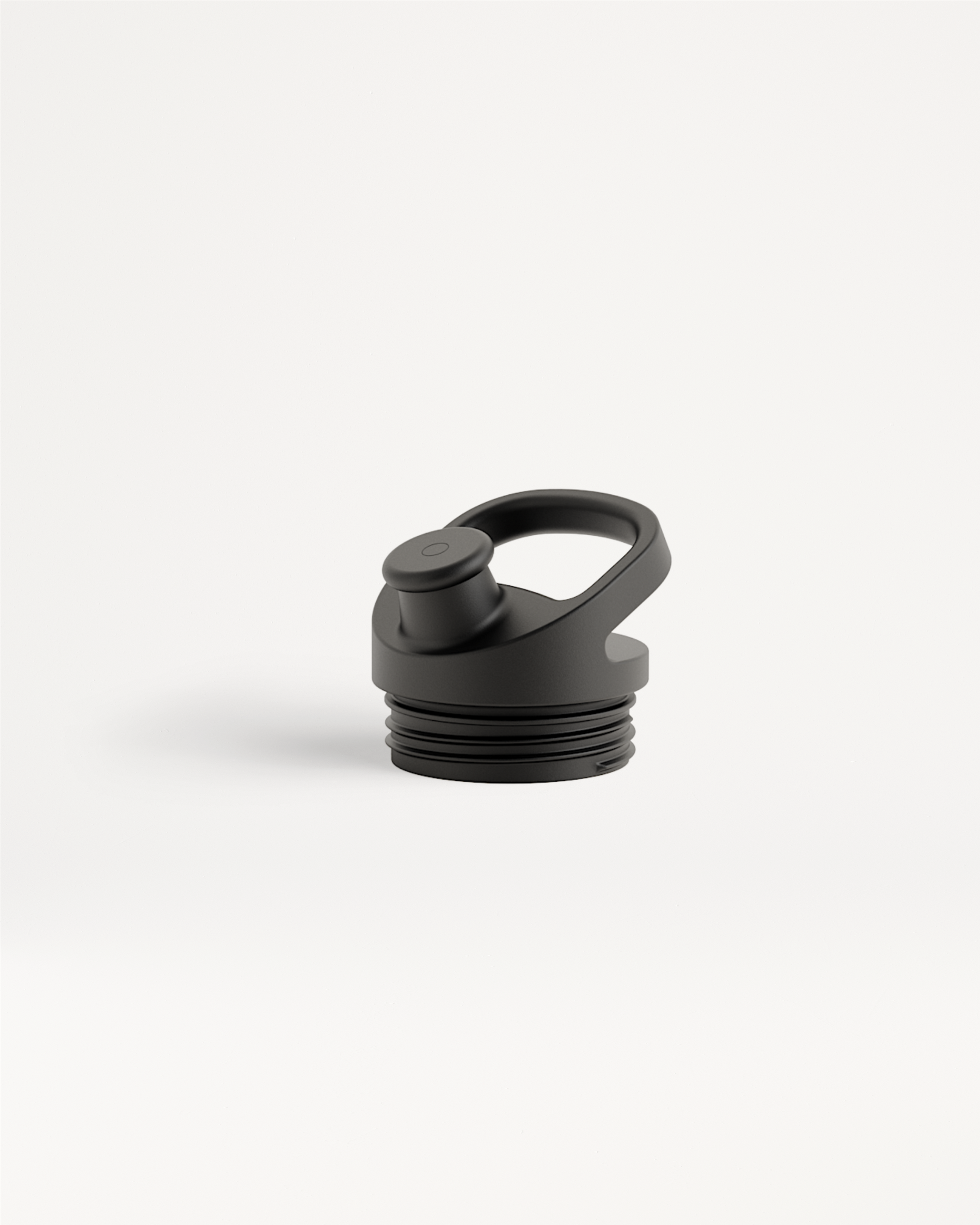 Couvercle Sport black water bottle handle close-up.