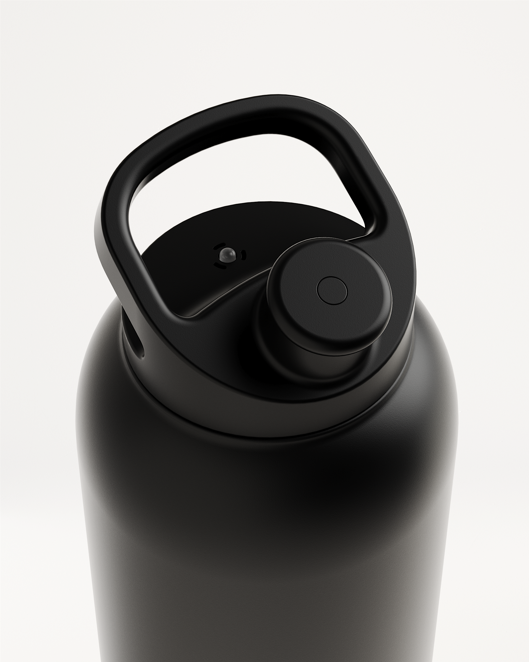 Couvercle Sport water bottle with handle close-up.
