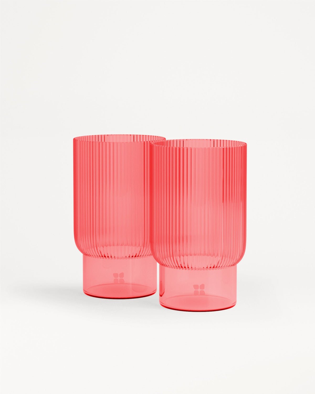Verres cannelés CERISE GRIOTTE