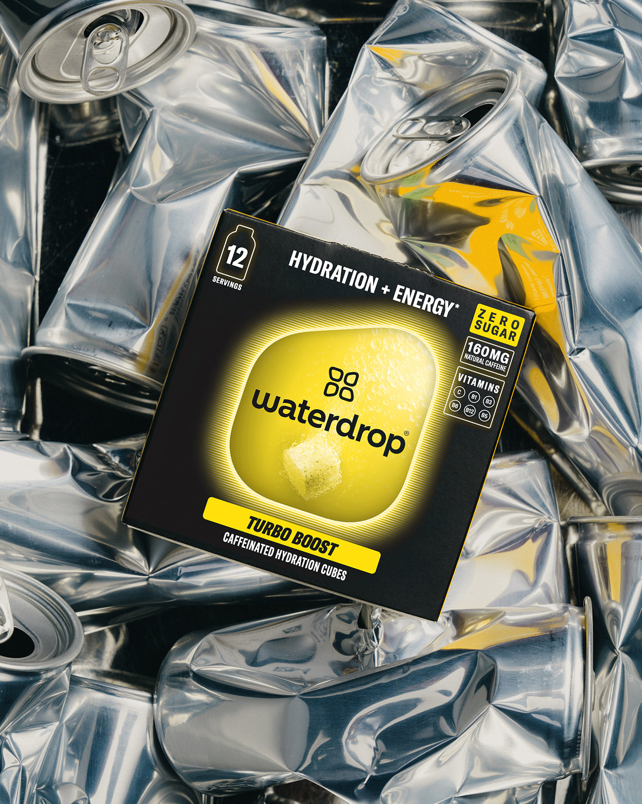 Microenergy BOOST 3+1 Turbo Boost caffeinated hydration cubes.