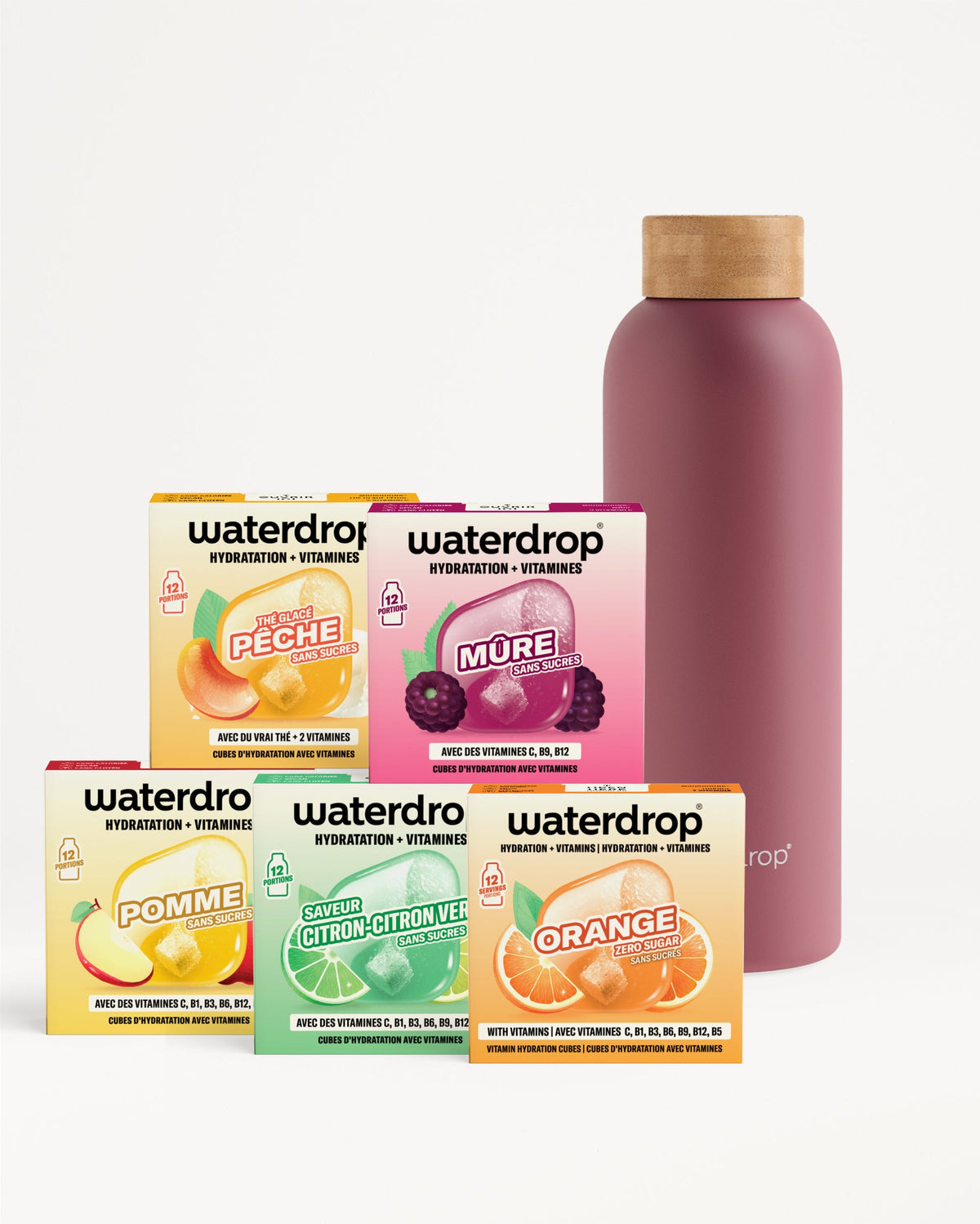 30 Days Starter Set Thermo Steel with five microdrink flavors.