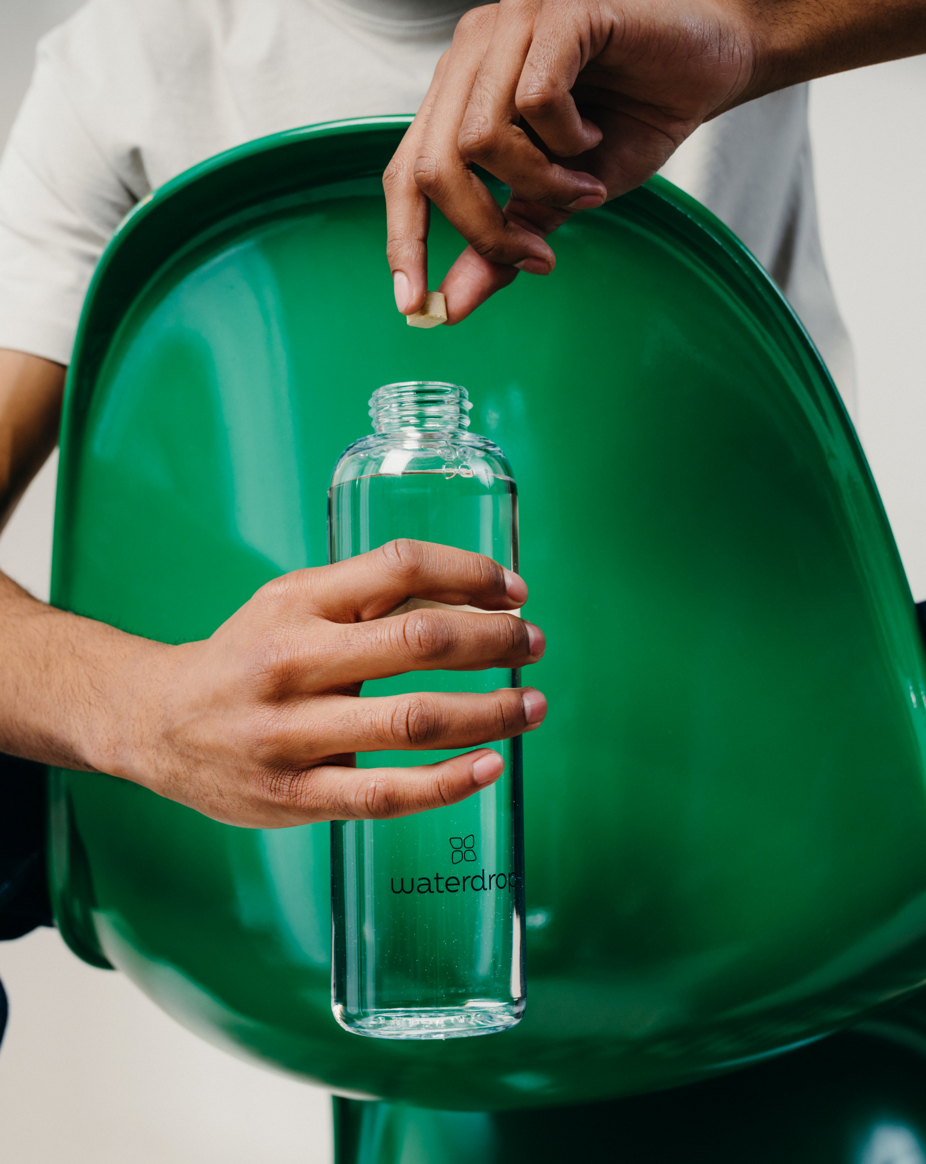 Gourde en verre waterdrop®