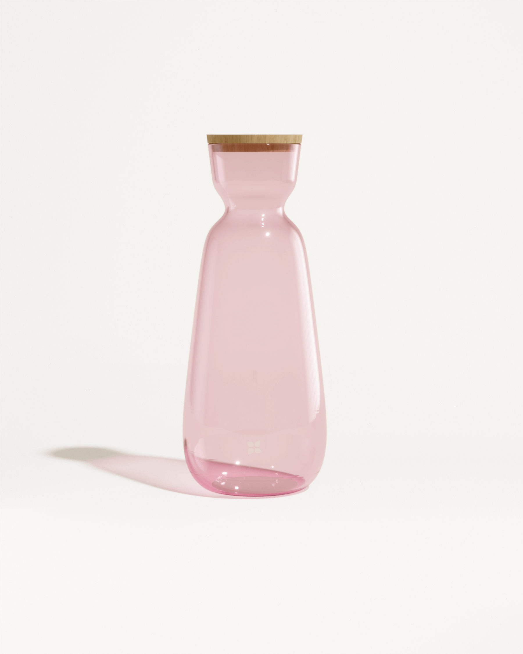 Grande Carafe en Verre with wooden lid.